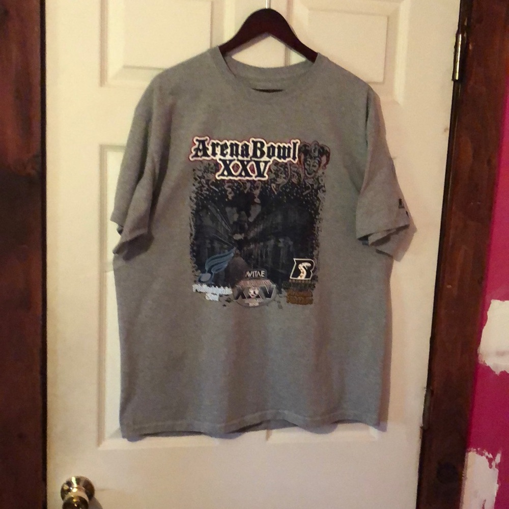 2012 Arena Bowl New Orleans Gray Tee Mens XL Philadelphia Soul Arizona Rattlers
